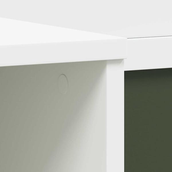 Kreidetafel Schreibtisch Weiß 120 x 45 x 118.5 cm Holzwerkstoff