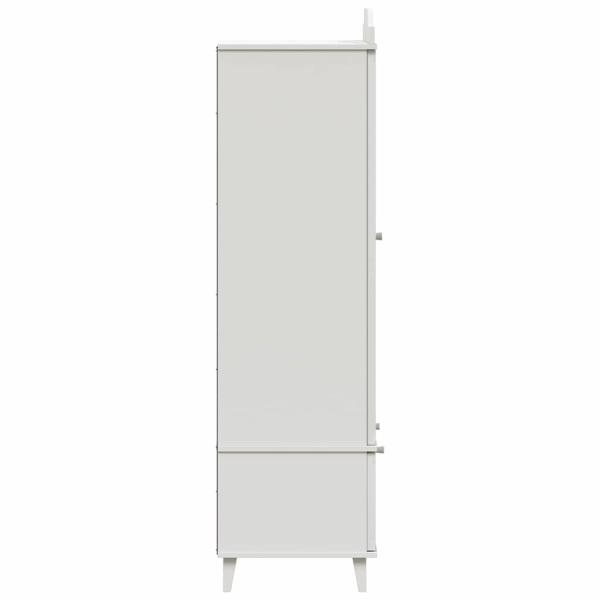 Kreidetafel Kleiderschrank mit Schubladen Weiß Holzwerkstoff