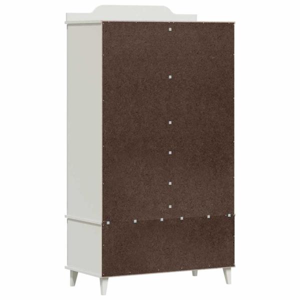 Kreidetafel Kleiderschrank mit Schubladen Weiß Holzwerkstoff