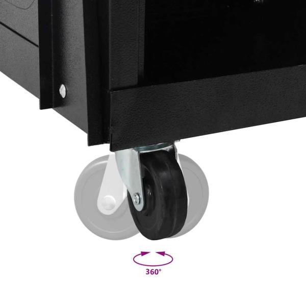 Schweißwagen Schwarz 90 x 46 x 96 cm Stahl