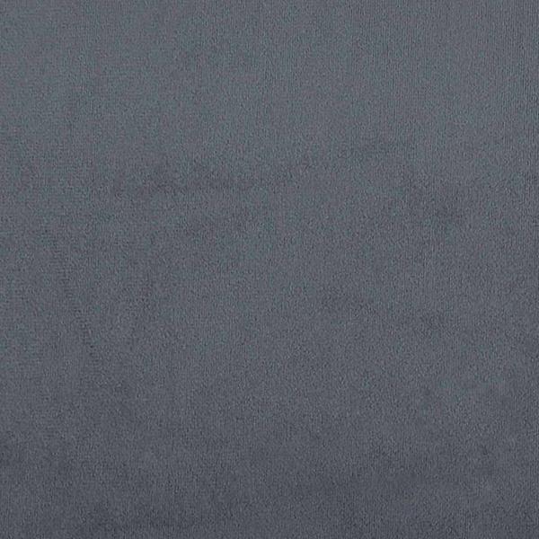 Eckbettgestell mit Kopfteil Dunkelgrau 100 x 200 cm Samt