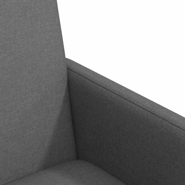 Esszimmerstuhl mit Rad 2 pcs Dunkelgrau 57 x 66 x 94 cm Stoff