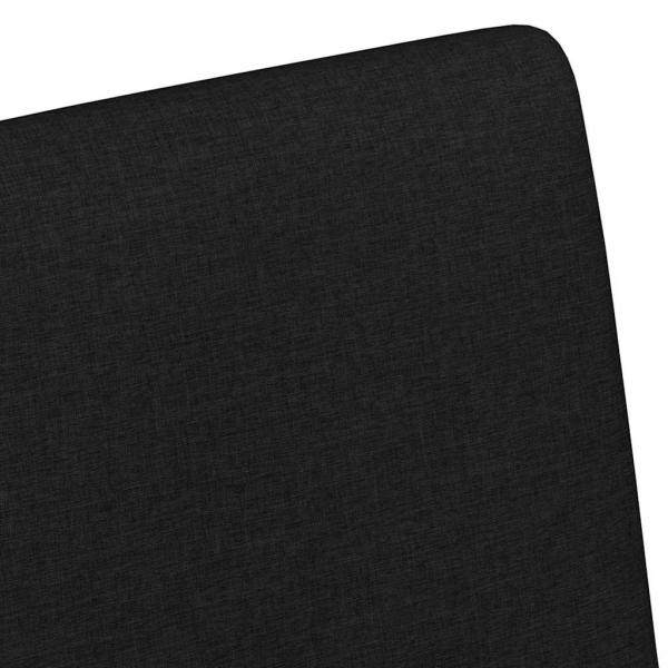 Esszimmerstuhl mit Kissen 2 pcs Schwarz 57 x 66 x 94 cm Stoff