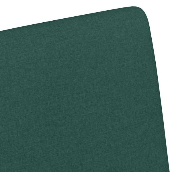 Esszimmerstuhl mit Rad 2 pcs Dunkelgrün 57 x 66 x 94 cm Stoff