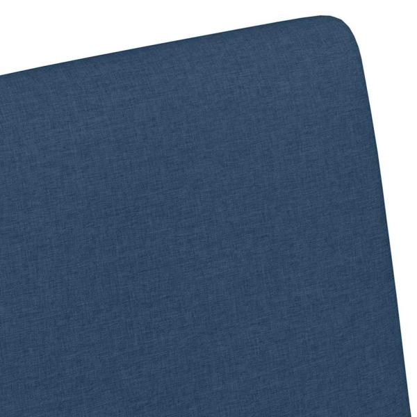 Esszimmerstuhl mit Kissen 2 pcs Blau 57 x 66 x 94 cm Stoff