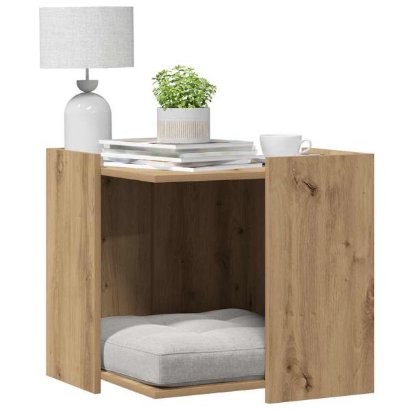 Katzenklo Artisan-Eiche 53x53x51 cm Holzwerkstoff