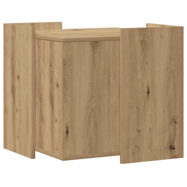 Katzenklo Artisan-Eiche 53x53x51 cm Holzwerkstoff