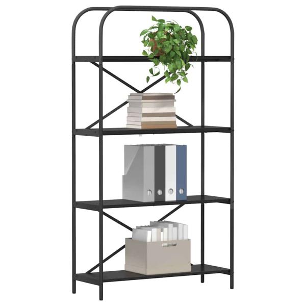 Regal Schwarze Eiche 80 x 30 x 146 cm Holzwerkstoff