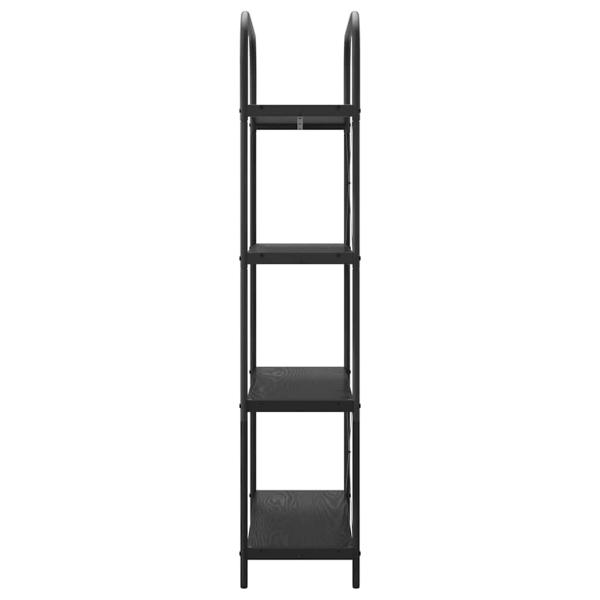 Regal Schwarze Eiche 80 x 30 x 146 cm Holzwerkstoff