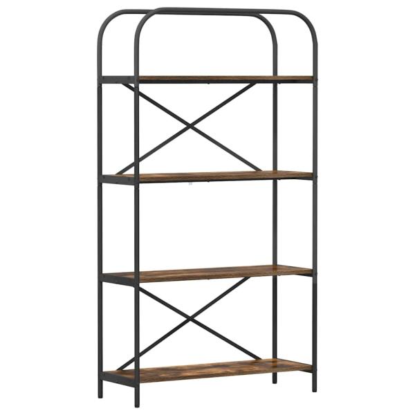 Regal Räuchereiche 80 x 30 x 146 cm Holzwerkstoff