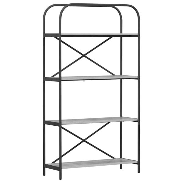 Regal Grau Sonoma 80 x 30 x 146 cm Holzwerkstoff