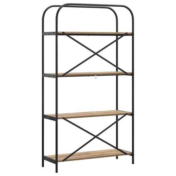 Regal Eiche handwerklich 80 x 30 x 146 cm Holzwerkstoff