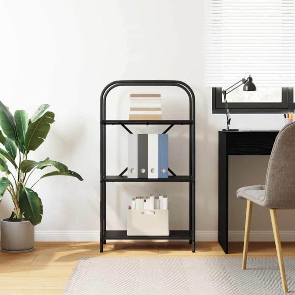 Regal Schwarze Eiche 60 x 30 x 109 cm Holzwerkstoff