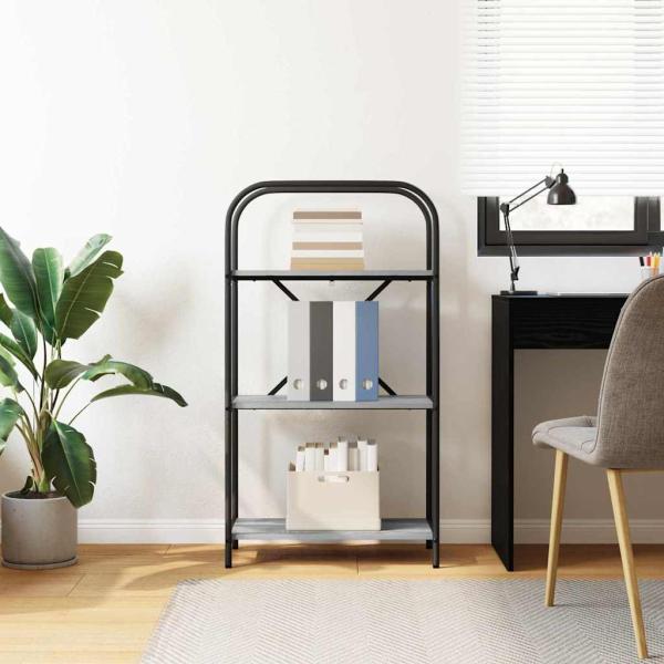 Regal Grau Sonoma 60 x 30 x 109 cm Holzwerkstoff