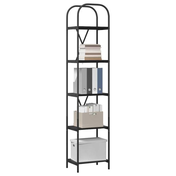 Regal Schwarze Eiche 40 x 30 x 183 cm Holzwerkstoff