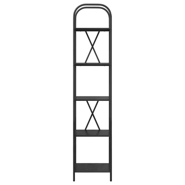 Regal Schwarze Eiche 40 x 30 x 183 cm Holzwerkstoff