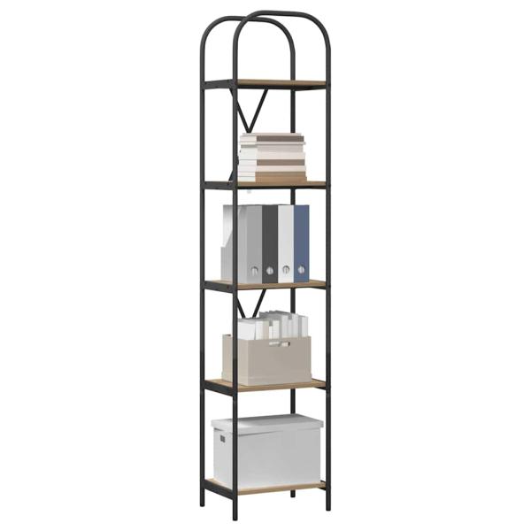 Regal Eiche handwerklich 40 x 30 x 183 cm Holzwerkstoff