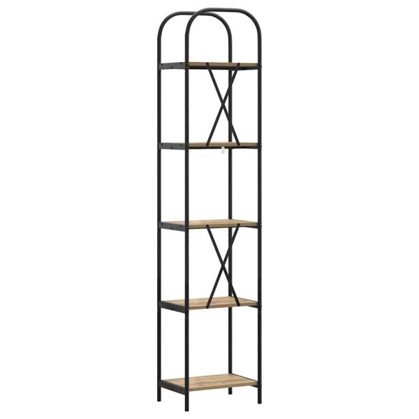 Regal Eiche handwerklich 40 x 30 x 183 cm Holzwerkstoff