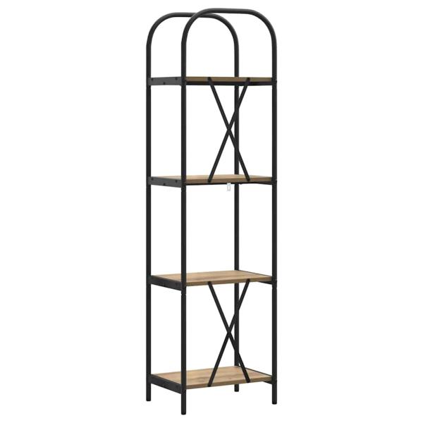 Regal Eiche handwerklich 40 x 30 x 146 cm Holzwerkstoff