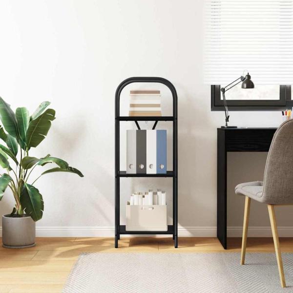 Regal Schwarze Eiche 40 x 30 x 109 cm Holzwerkstoff