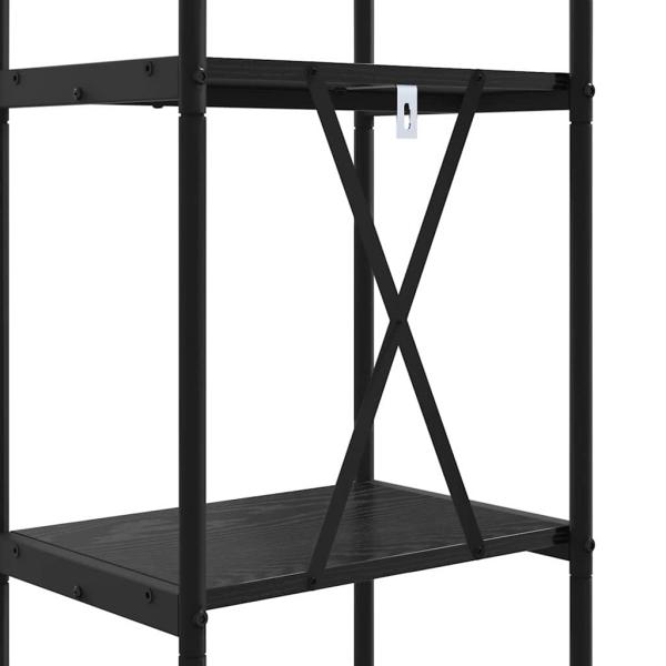 Regal Schwarze Eiche 40 x 30 x 109 cm Holzwerkstoff