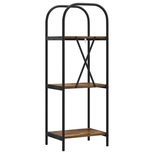 Regal Räuchereiche 40 x 30 x 109 cm Holzwerkstoff