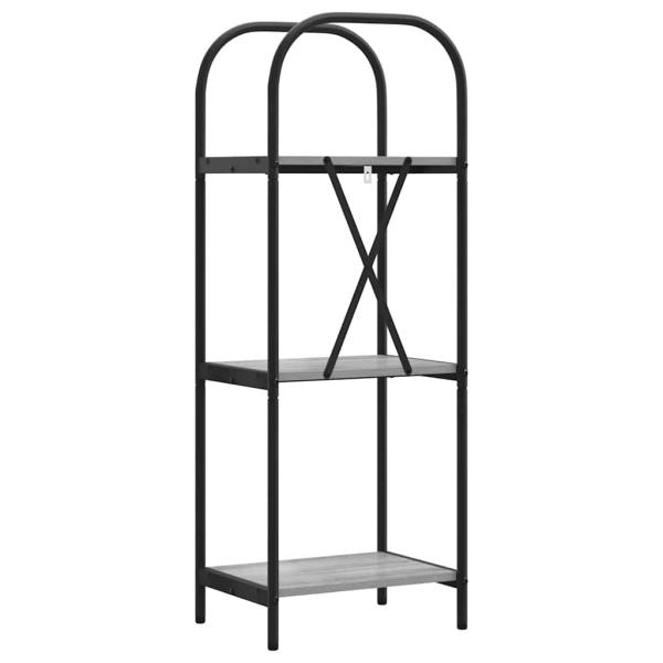 Regal Grau Sonoma 40 x 30 x 109 cm Holzwerkstoff