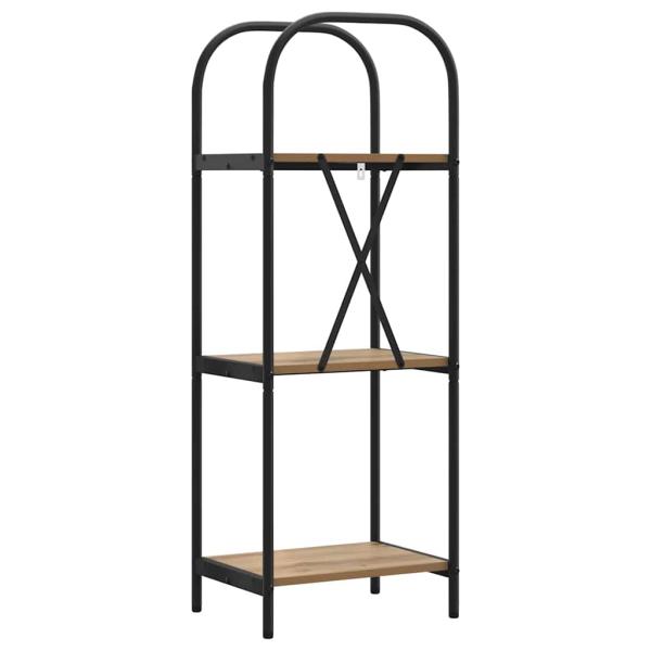 Regal Eiche handwerklich 40 x 30 x 109 cm Holzwerkstoff