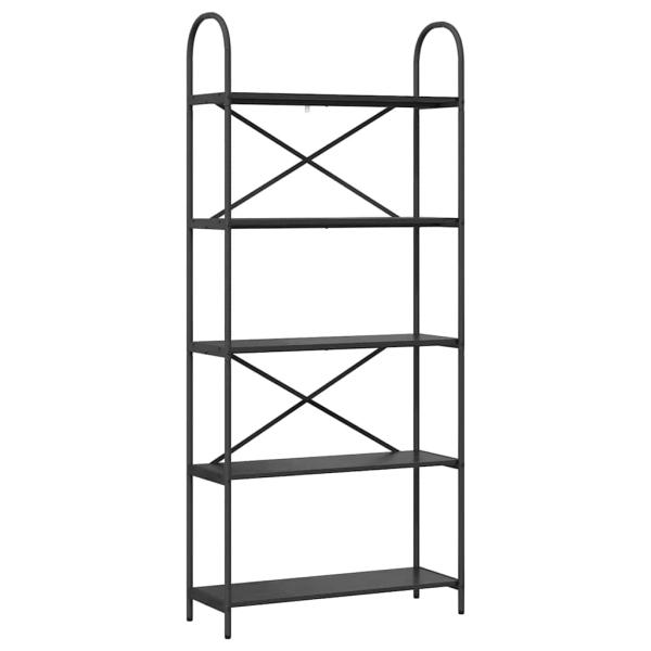 Regal Schwarze Eiche 80 x 30 x 183 cm Holzwerkstoff