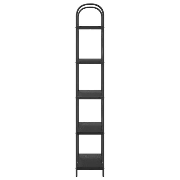 Regal Schwarze Eiche 80 x 30 x 183 cm Holzwerkstoff