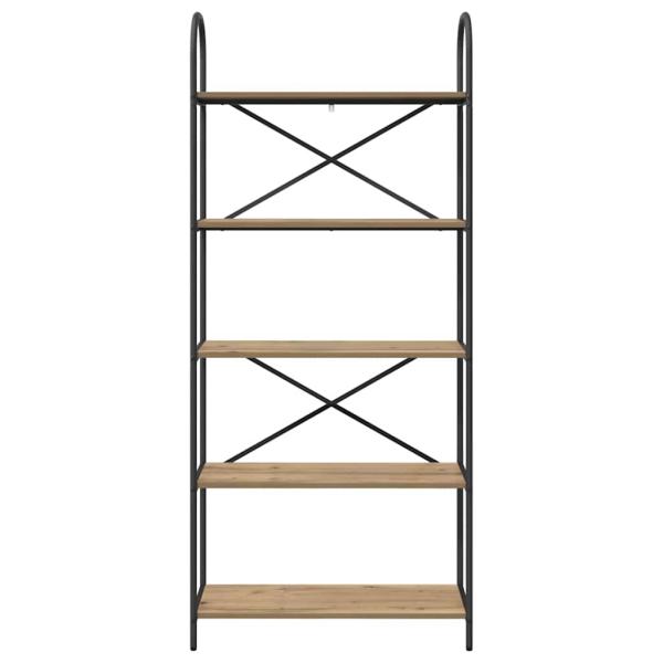 Regal Eiche handwerklich 80 x 30 x 183 cm Holzwerkstoff