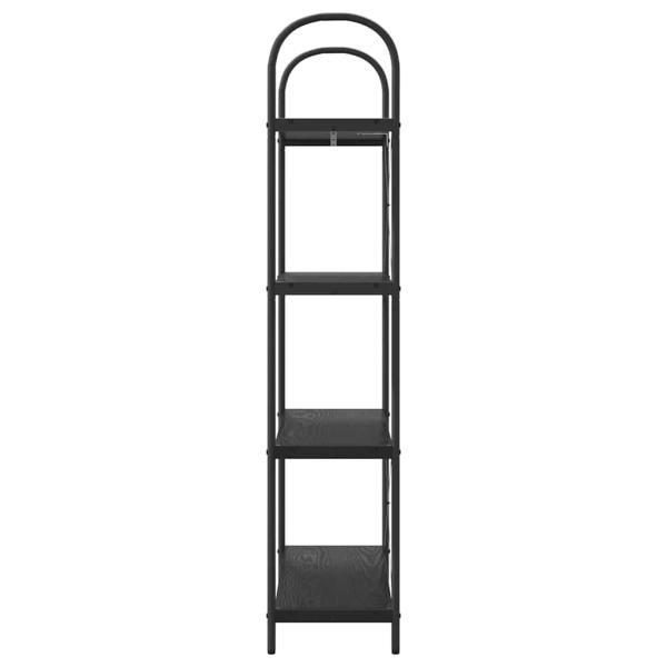 Regal Schwarze Eiche 80 x 30 x 146 cm Holzwerkstoff