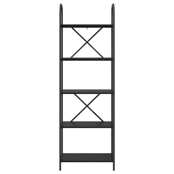 Regal Schwarze Eiche 60 x 30 x 183 cm Holzwerkstoff