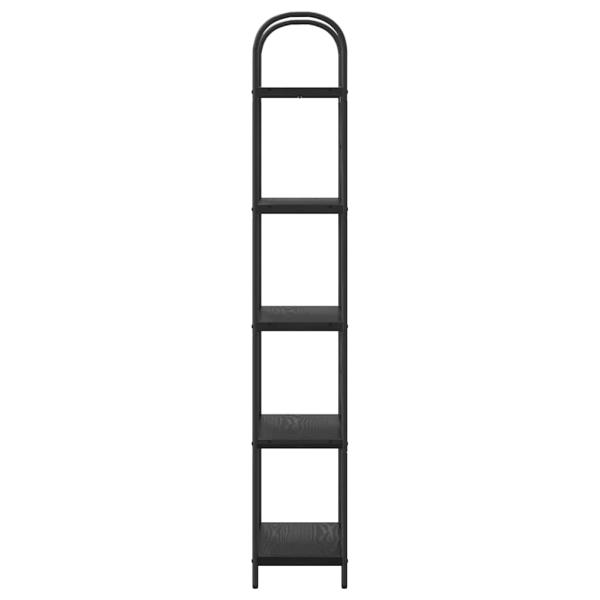 Regal Schwarze Eiche 60 x 30 x 183 cm Holzwerkstoff