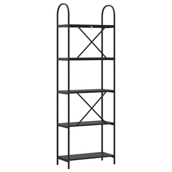 Regal Schwarze Eiche 60 x 30 x 183 cm Holzwerkstoff