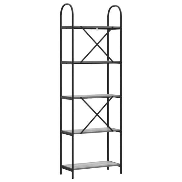 Regal Grau Sonoma 60 x 30 x 183 cm Holzwerkstoff