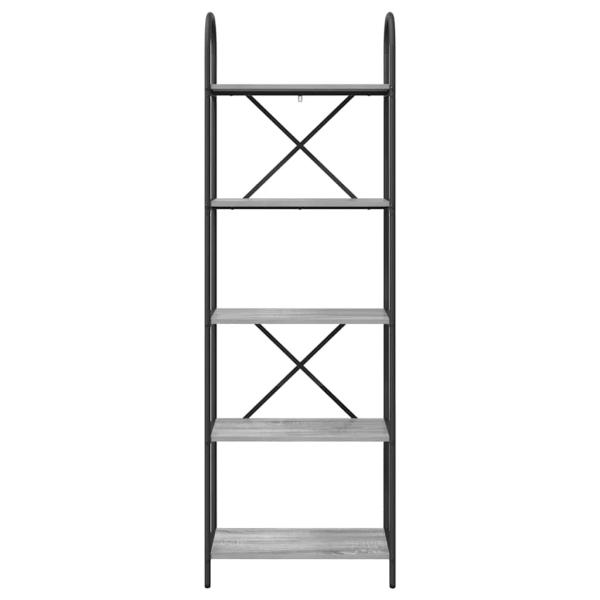 Bücherregal 5 Ebenen 60 x 30 x 183 cm Holzwerkstoff
