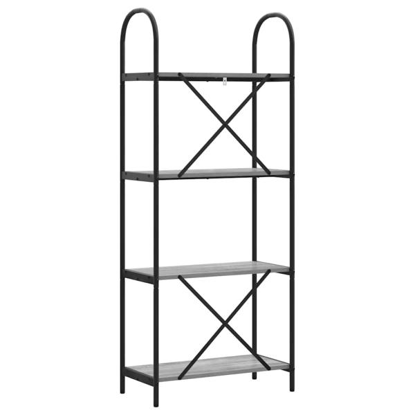 Regal Grau Sonoma 60 x 30 x 146 cm Holzwerkstoff