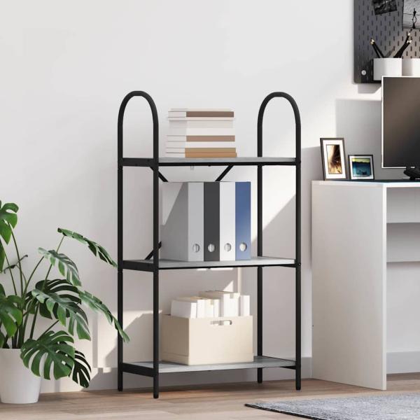 ARDEBO.de - Regal Grau Sonoma 60 x 30 x 109 cm Holzwerkstoff