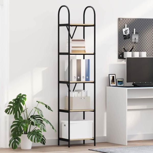 ARDEBO.de - Regal Sonoma Eiche 40 x 30 x 183 cm Holzwerkstoff