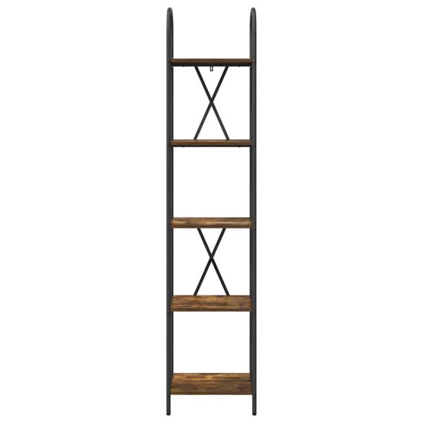 Regal Räuchereiche 40 x 30 x 183 cm Holzwerkstoff