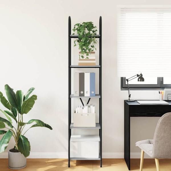 Regal Grau Sonoma 40 x 30 x 183 cm Holzwerkstoff