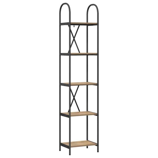 Regal Eiche handwerklich 40 x 30 x 183 cm Holzwerkstoff