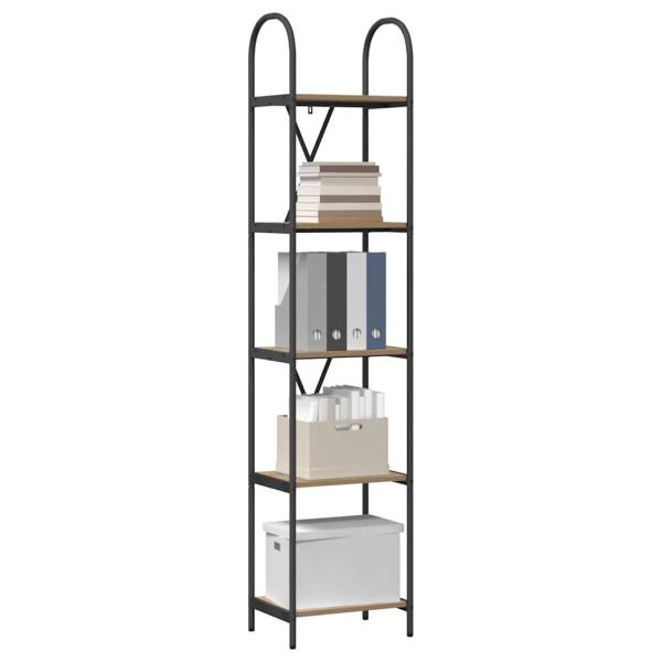 Regal Eiche handwerklich 40 x 30 x 183 cm Holzwerkstoff