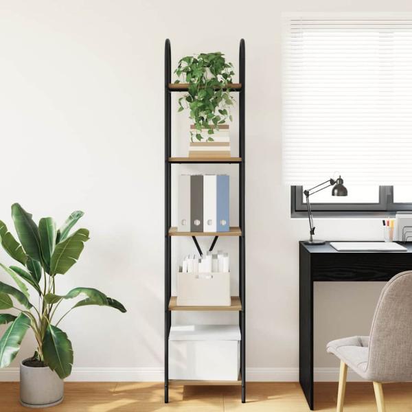 Regal Eiche handwerklich 40 x 30 x 183 cm Holzwerkstoff