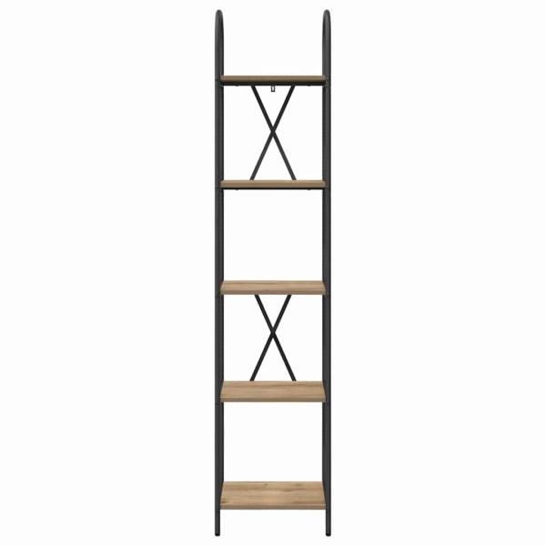 Regal Eiche handwerklich 40 x 30 x 183 cm Holzwerkstoff