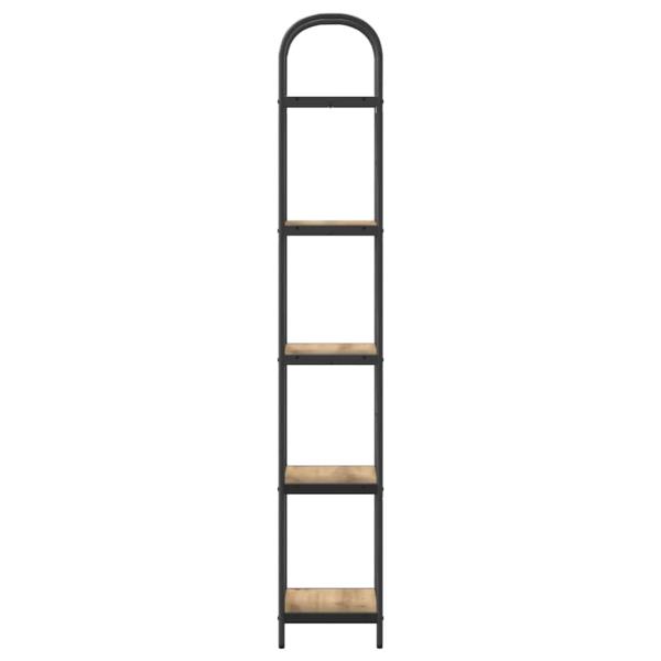 Regal Eiche handwerklich 40 x 30 x 183 cm Holzwerkstoff