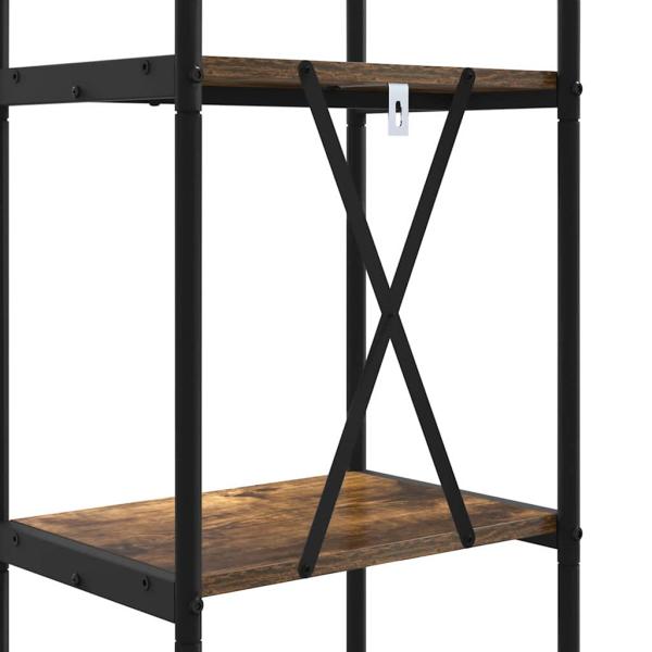 Regal Räuchereiche 40 x 30 x 146 cm Holzwerkstoff