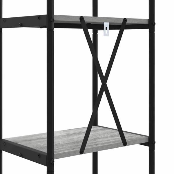 Regal Grau Sonoma 40 x 30 x 146 cm Holzwerkstoff