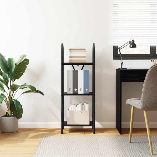 Regal Schwarze Eiche 40 x 30 x 109 cm Holzwerkstoff